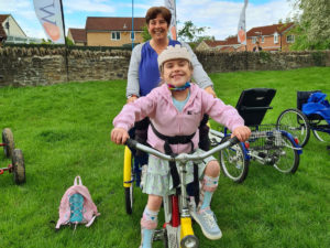 Lucy and Carmela at Warmley Wheelers