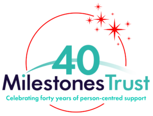 Milestones Trust 40th anniversary logo